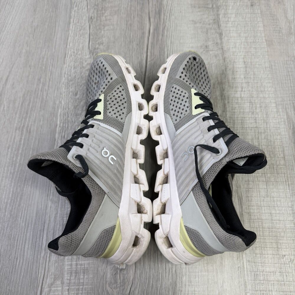 On Cloud Cloudswift Helios Low Top Running Sneakers 9 W Grey Green Hole A - Picture 10 of 12